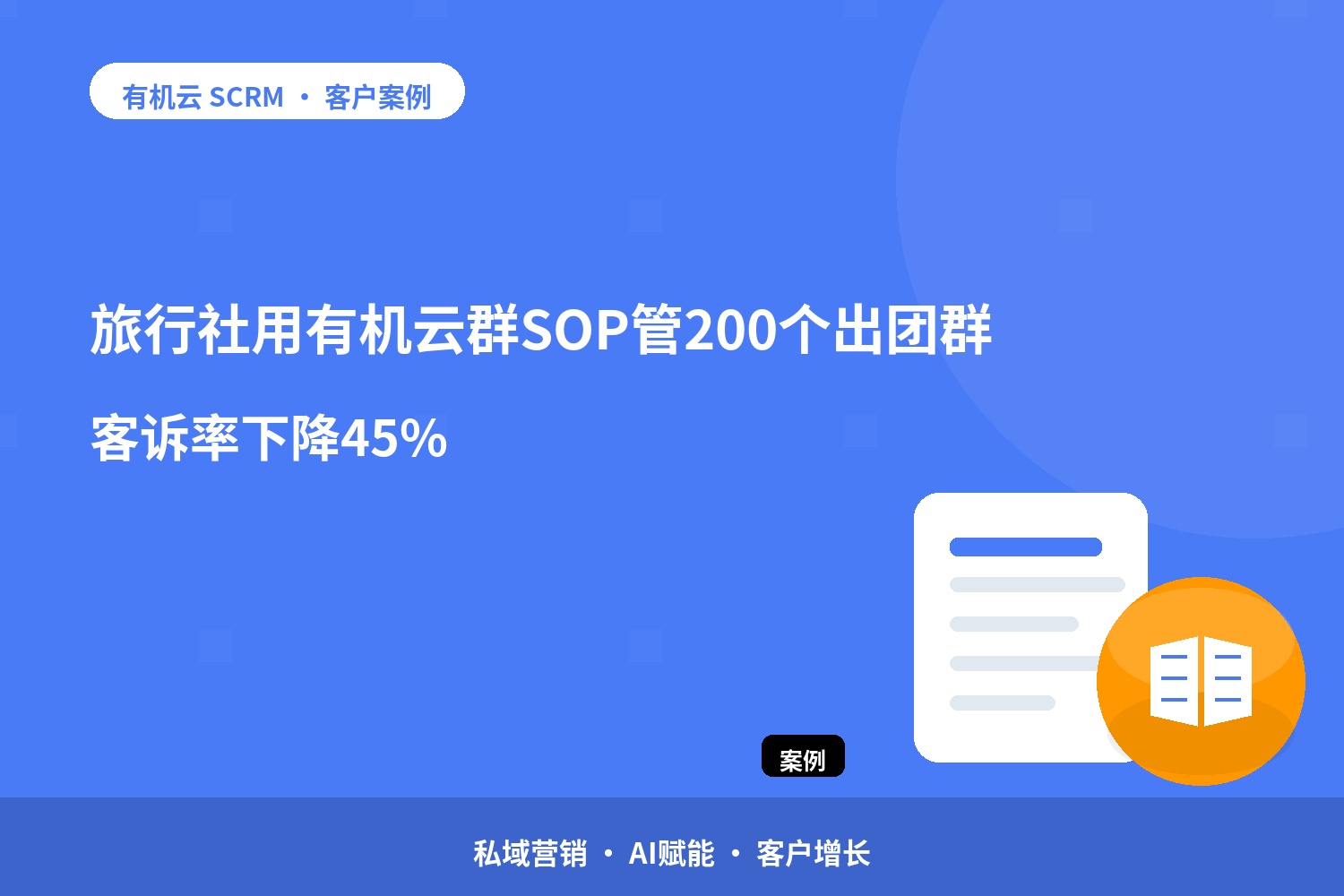 有机云客户案例｜旅行社用有机云群SOP管200个出团群，客诉率下降45% 配图