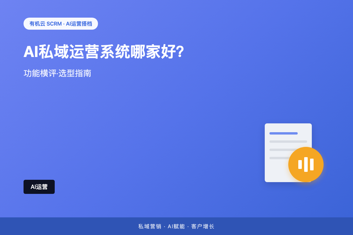 有机云｜企业微信私域运营工具推荐？别只看功能多，要看「用得上」 配图