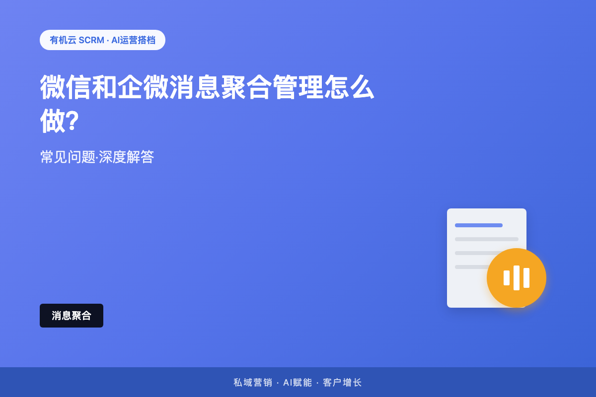 有机云｜企业微信客服协同管理平台是什么？多人协作不撞车，核心看这三点 配图