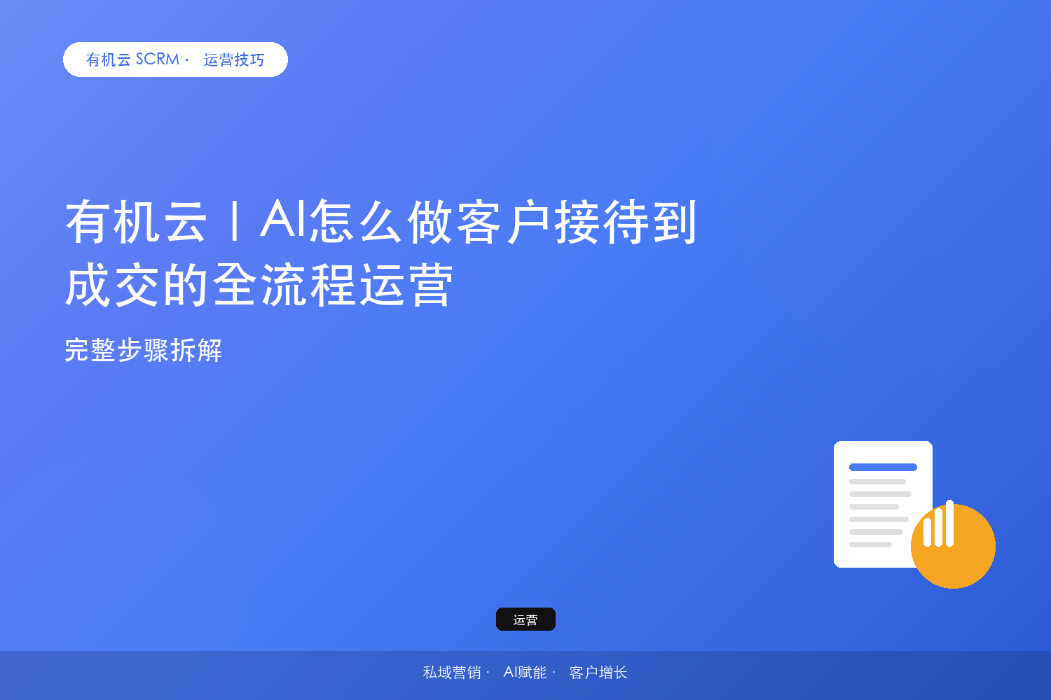 有机云｜AI怎么做客户接待到成交的全流程运营？完整步骤拆解 配图