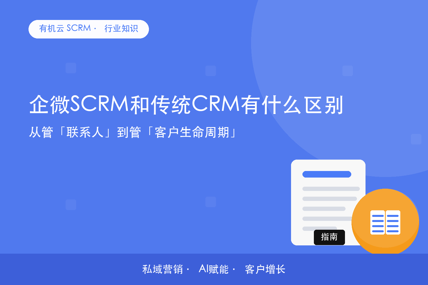 企微SCRM和传统CRM有什么区别？从管「联系人」到管「客户生命周期」 配图