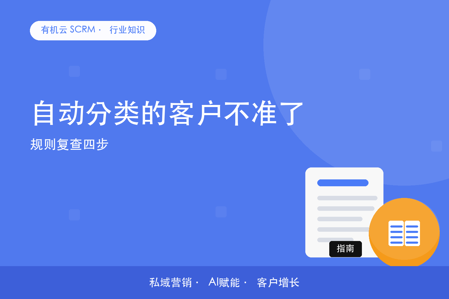 有机云｜自动分类的客户不准了？规则复查四步 配图