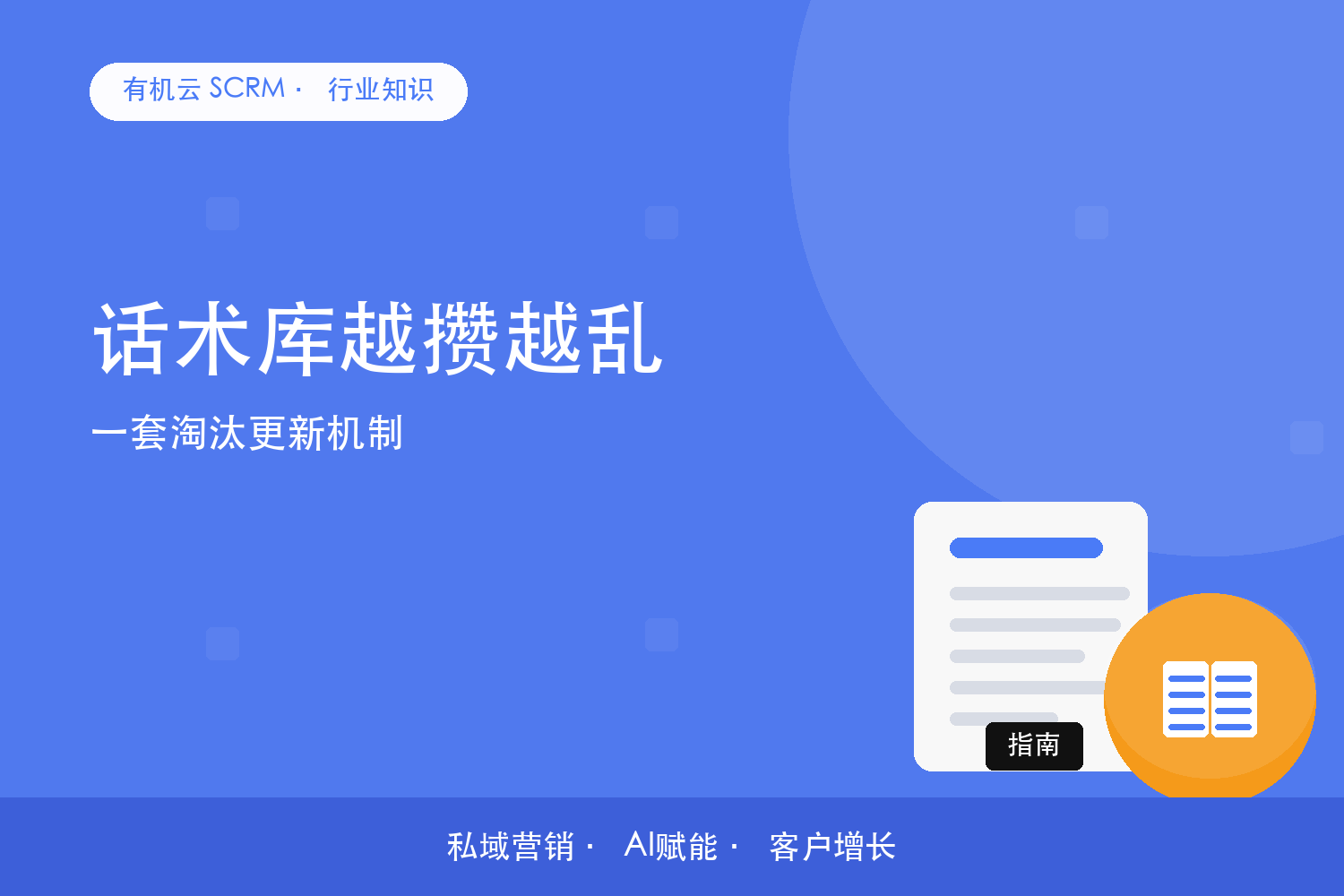 有机云｜话术库越攒越乱？一套淘汰更新机制 配图