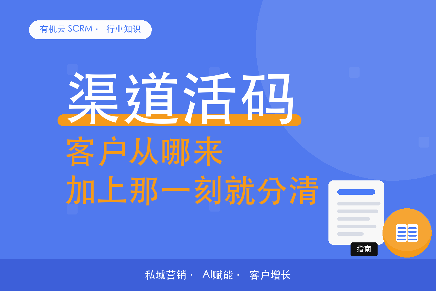 有机云｜不同渠道来的客户，怎么在添加那一刻就分清 配图